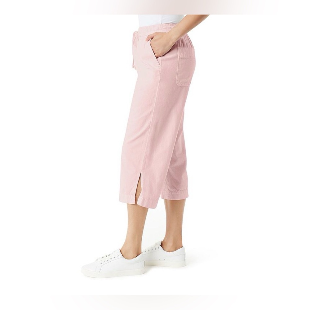 Gloria Vanderbilt Women's Pink Dogwood Capri Pants Size 1X NWT Stretch Waist